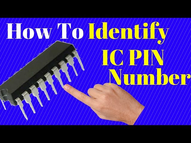 Identifying pin no 1 on an IC